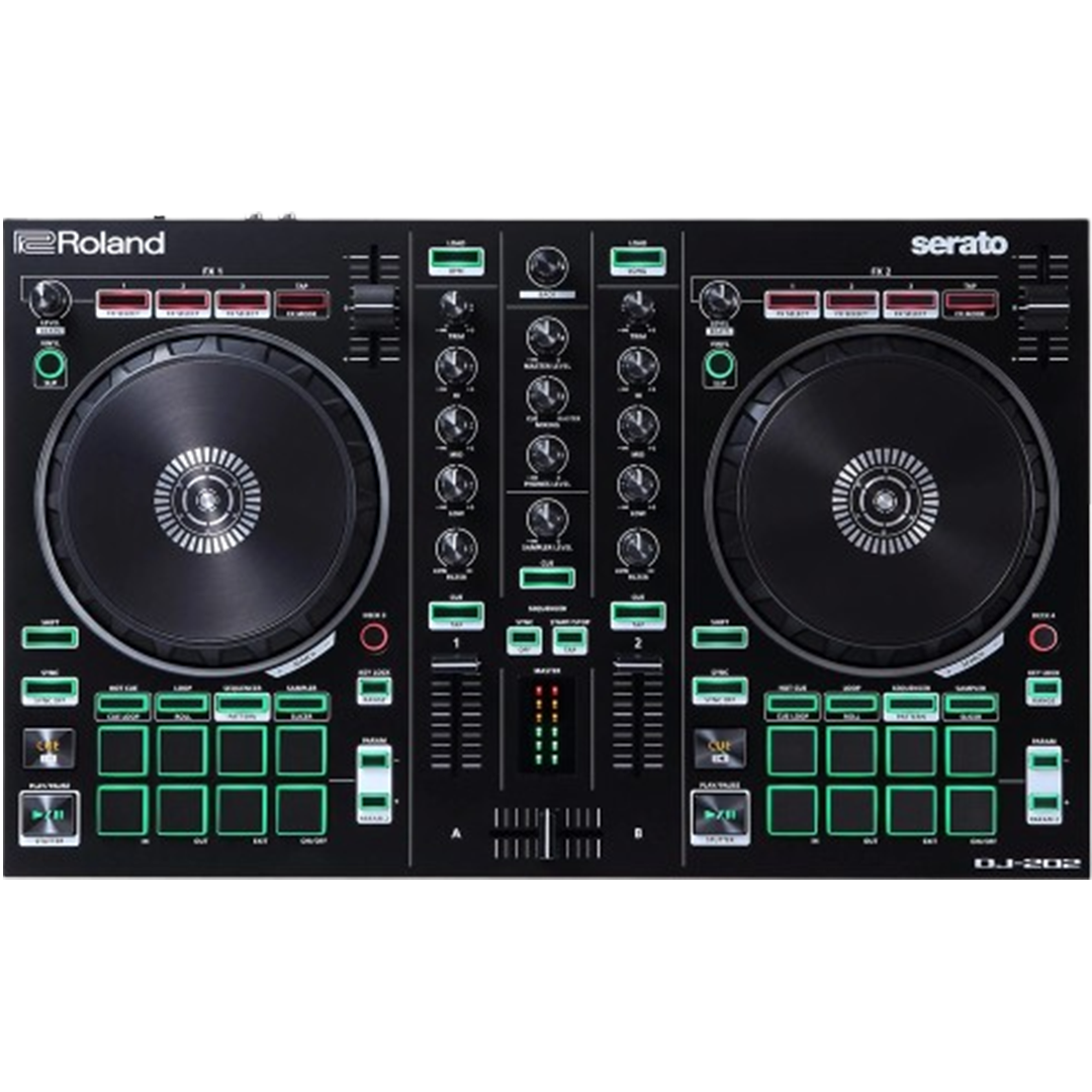 The Roland DJ-202 is the DJ controller for those aiming to transition to professional levels.