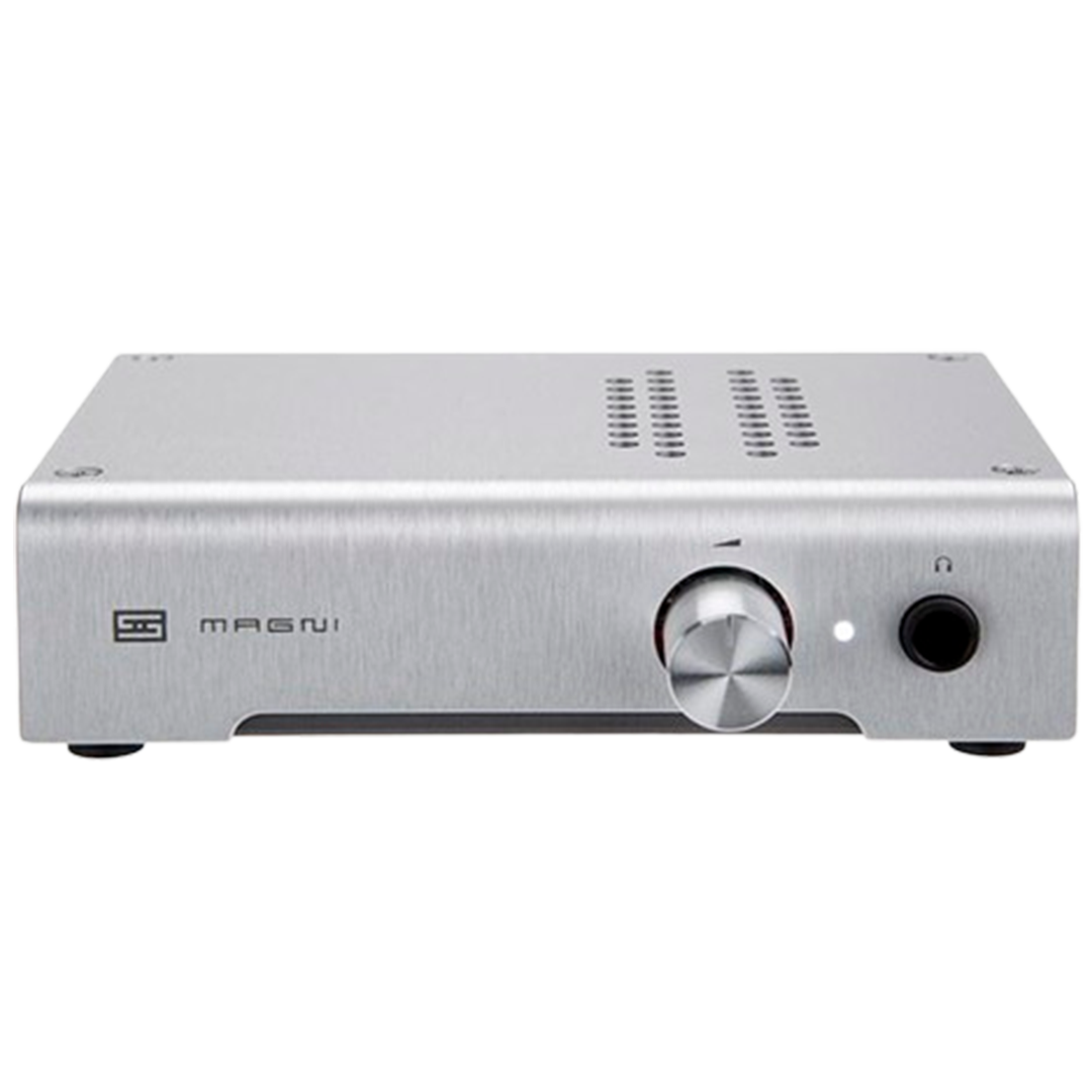 The Schiit Magni, an emblem of the headphone amplifier market, delivers uncompromised sound quality for the discerning listener.