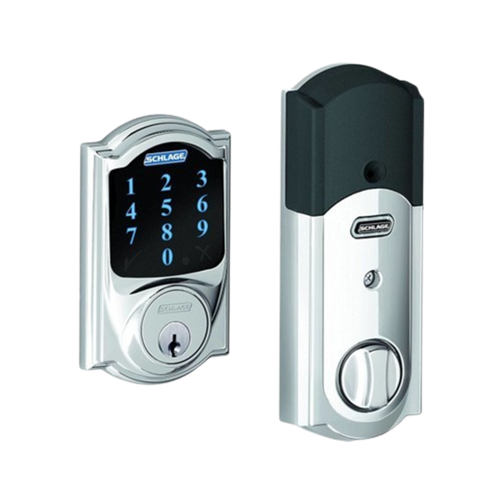 The Schlage Connect is a robust best Ring compatible smart lock that provides enhanced security with its touchscreen keypad and built-in alarm technology.