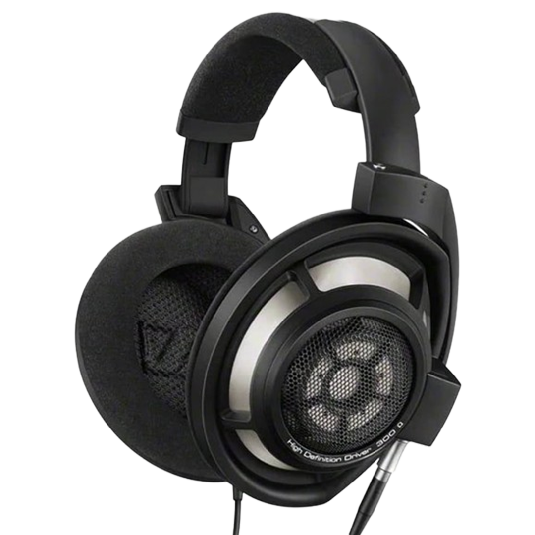 The Sennheiser HD 800 S, top-tier headphones for sound mixing, with its signature open-back earcups for an immersive mixing experience.