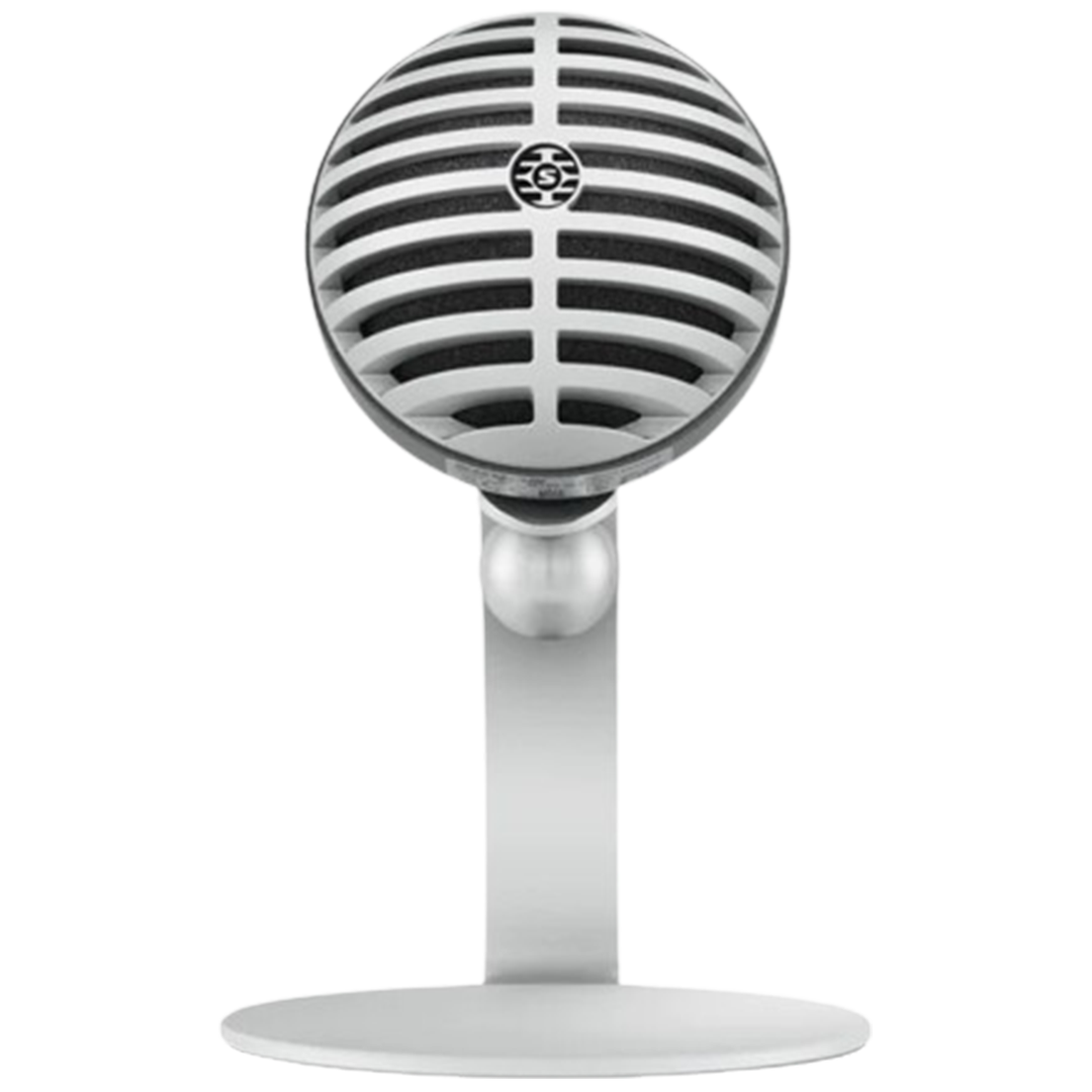 The Shure MV5 is featured as a top pick for the USB microphone, balancing portability with the clarity needed for professional vocal recording.
