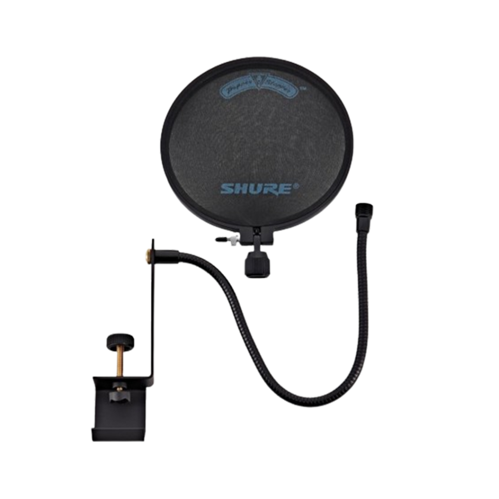 The Shure Popper Stopper Pop Filter is renowned for its quality and efficiency, making it an essential tool for the best pop filter for vocals in recording studios.