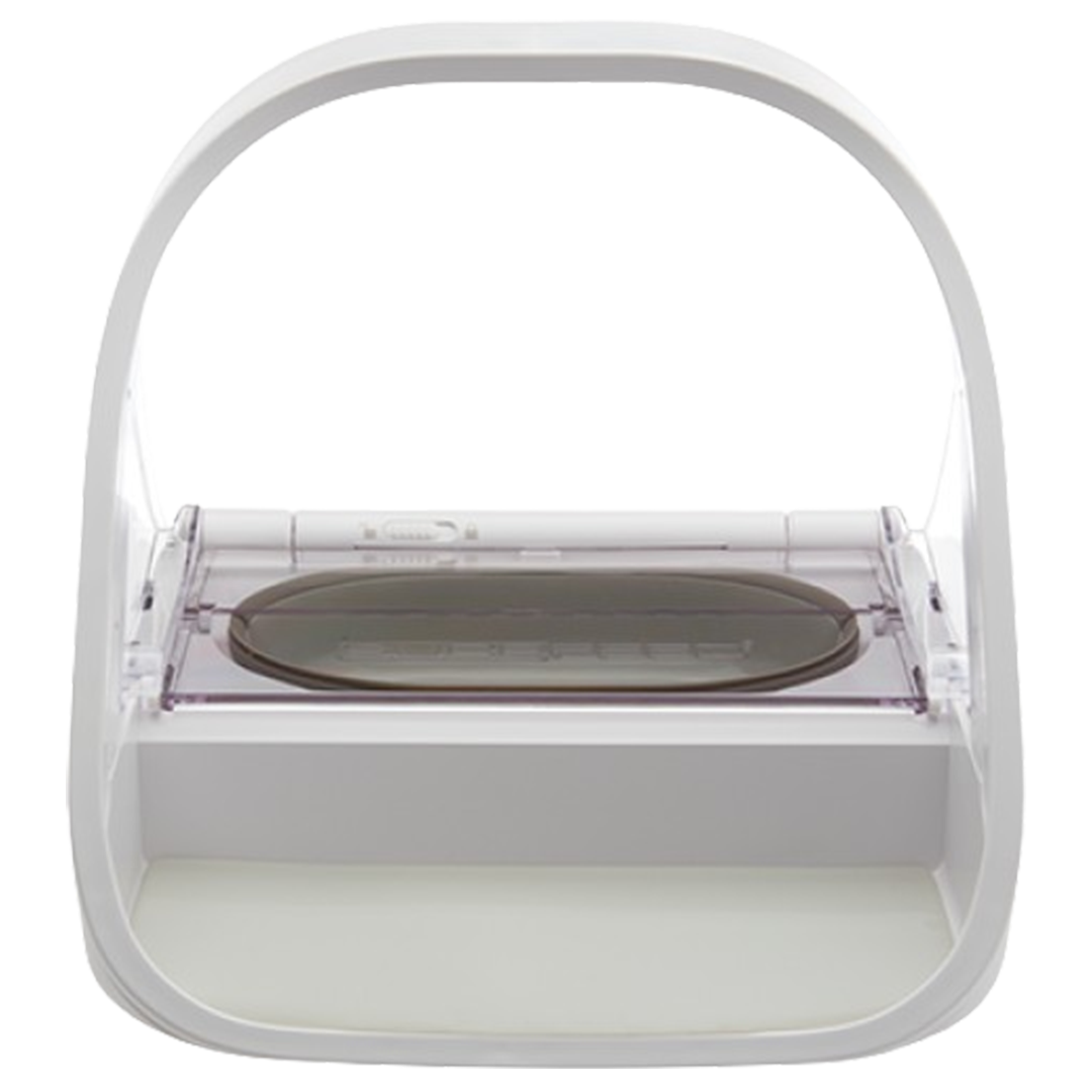 Featured among the best automatic pet feeders, the SureFeed Microchip Pet Feeder offers a secure feeding solution, ensuring that only authorized pets have meal access.
