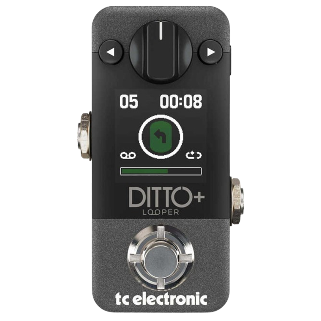 TC Electronic Ditto+ Looper, favored for its compact design and ease of use, is a top looping pedal for enhancing acoustic guitar melodies.