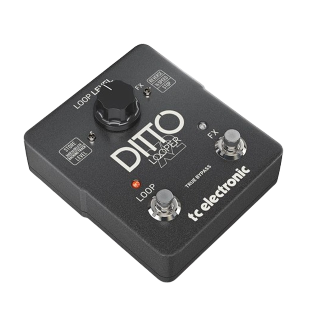 TC Electronic Ditto X2 Looper Pedal, an essential tool for guitar players, known for its simplicity and expansive looping capabilities.