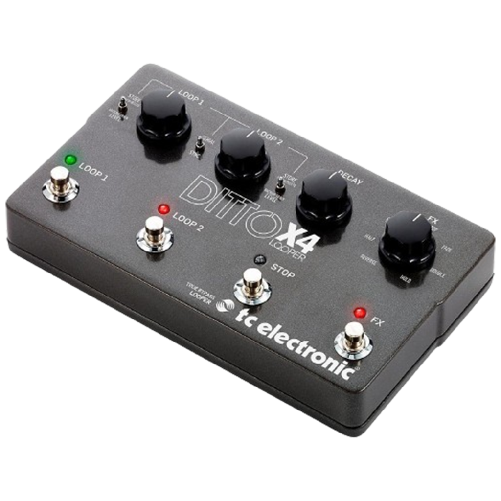 The TC Electronic Ditto X4 Looper, known for its looping capabilities, stands out as one of the pedals for creating rich soundscapes.