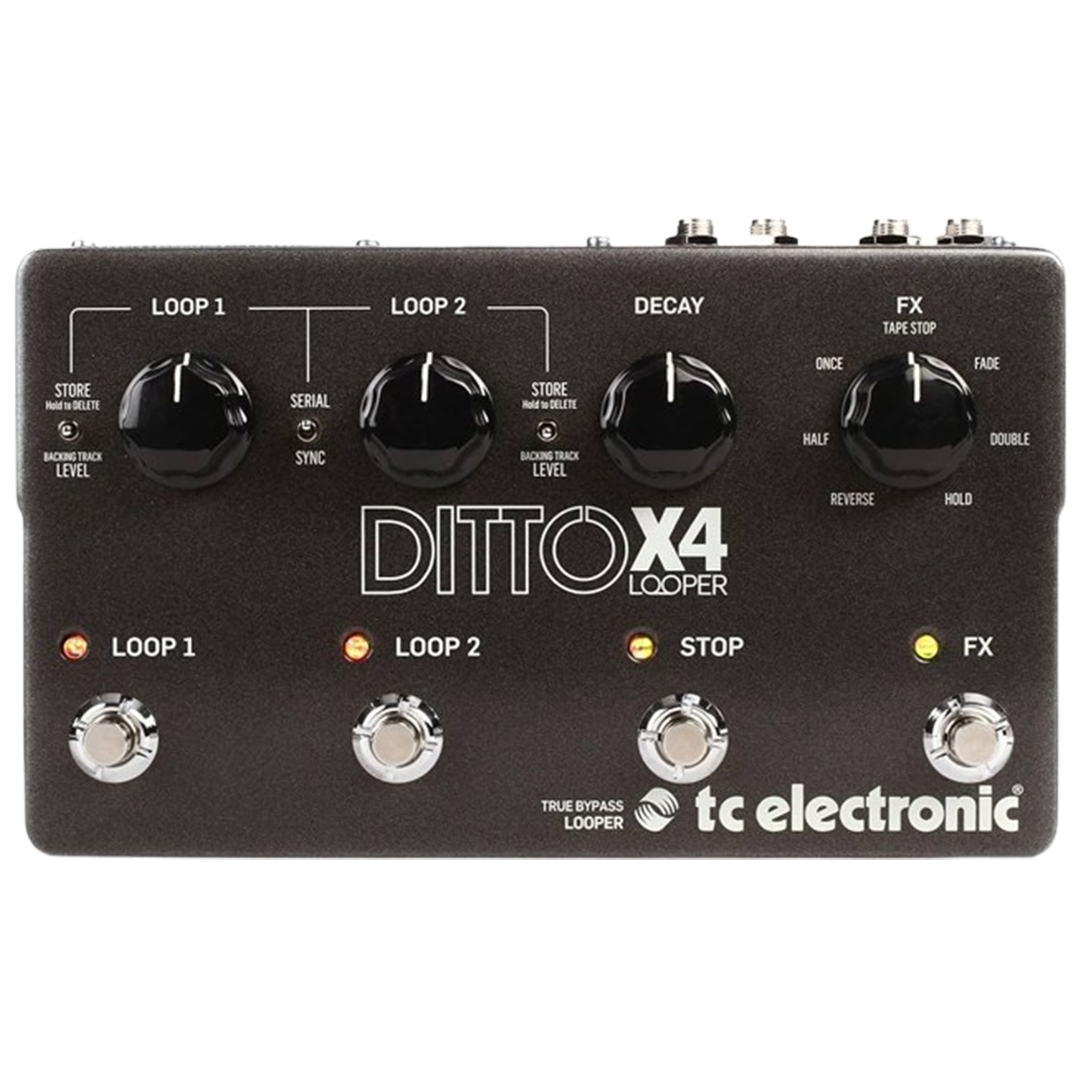 For guitarists seeking the best loop pedal, the TC Electronic Ditto X4 Looper stands out with its dual tracks and variety of loop effects, providing an expansive canvas for musical creativity.