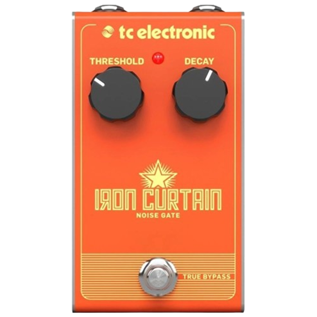 With its striking orange design, the TC Electronic Iron Curtain is a solid performer in the realm of the noise gate pedals.