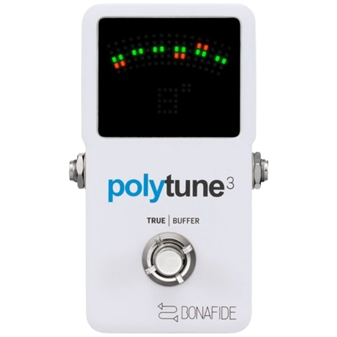 The TC Electronic Polytune 3 is celebrated as the best guitar tuner pedal for its true bypass and multiple tuning modes.