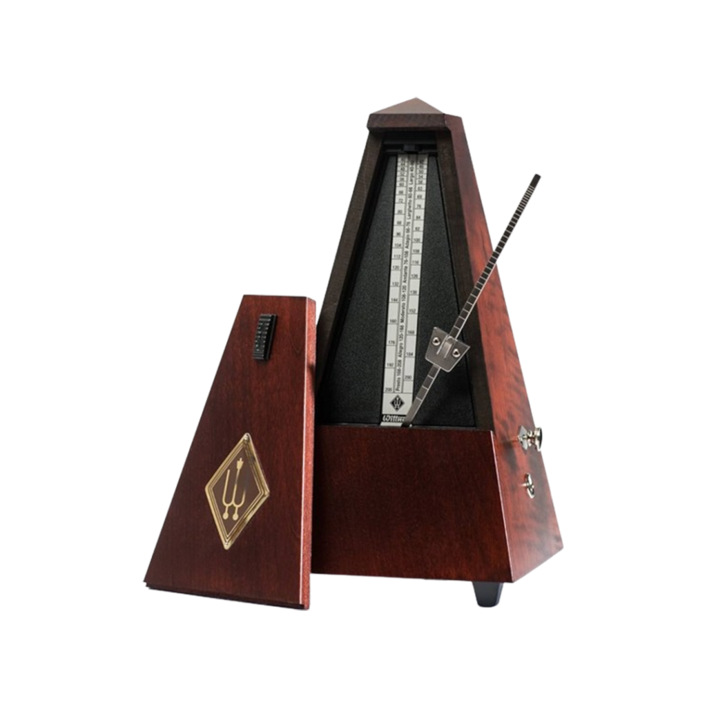 A Wittner 811M metronome displayed against a white background, an essential tool for guitarists seeking the best metronome for rhythmic accuracy.