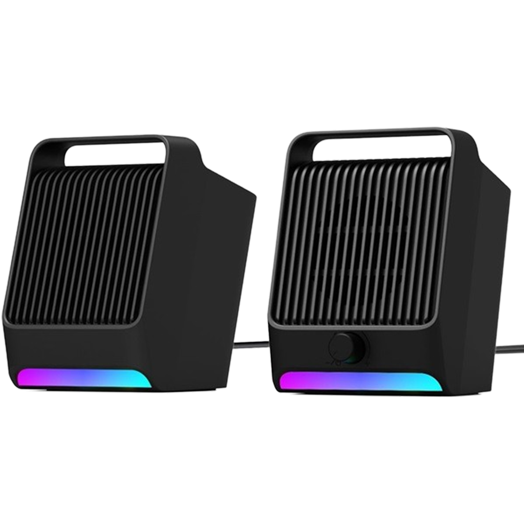 XKX projector speaker, with its futuristic design and RGB lighting, offers an immersive audio-visual experience, ranking it among the best speakers for a projector for those who value both sound and spectacle.