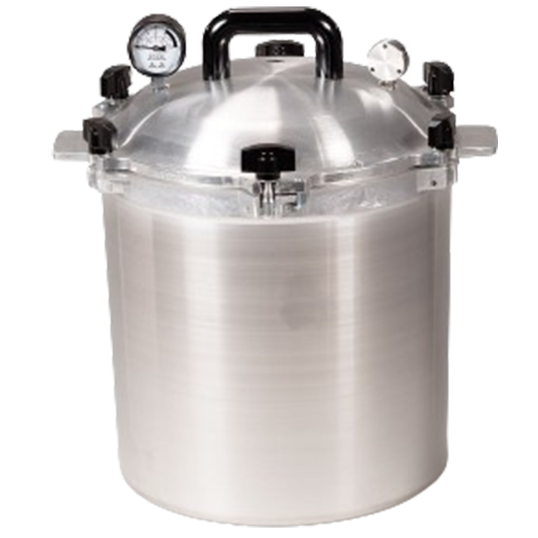 The 25-quart All-American Dual Gauge pressure cooker ranks as the best electric pressure cooker for canning, providing unparalleled durability and control.