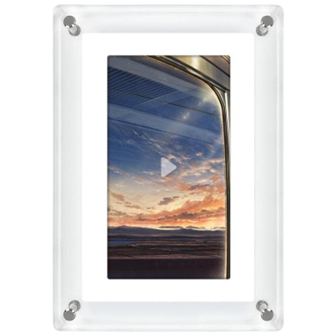 Experience the vibrancy of a sunset with the best battery powered digital photo frame, bringing the beauty of nature into your home with clarity.