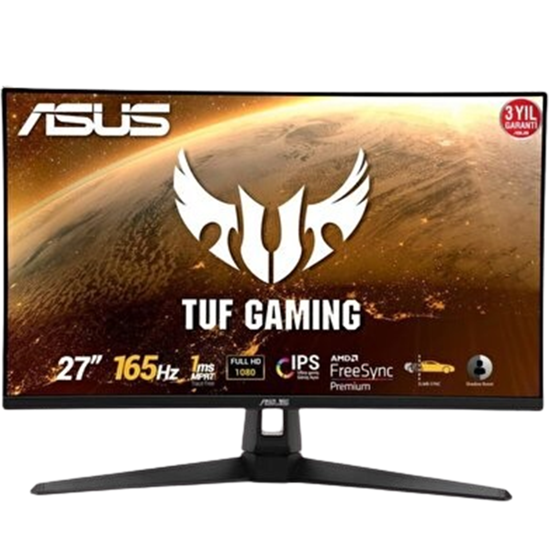 Experience gaming at its finest with the ASUS TUF Gaming 27" 1080p, the best monitor for Mac Pro, featuring a high refresh rate and crystal-clear resolution.
