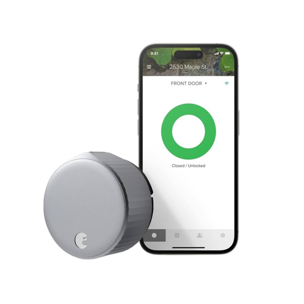 The August Wi-Fi (4th Gen) smart door lock is a top choice for Airbnb hosts looking to enhance security and convenience for guests.