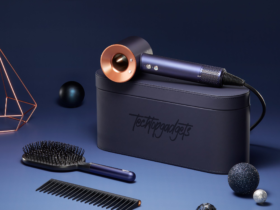 This image showcases a collection of the best ceramic hair dryers for fine hair, including top models like the Dyson Supersonic for optimal hair care.
