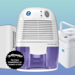 Showcasing the best dehumidifiers for campers in 2024, this image includes the Pure Enrichment, Eva-Dry, and Midea models known for their efficient moisture removal in compact living spaces.