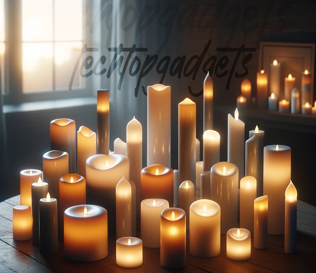 A serene collection showcasing the best electric window candles with sensor, providing a safe and enchanting glow to any room.