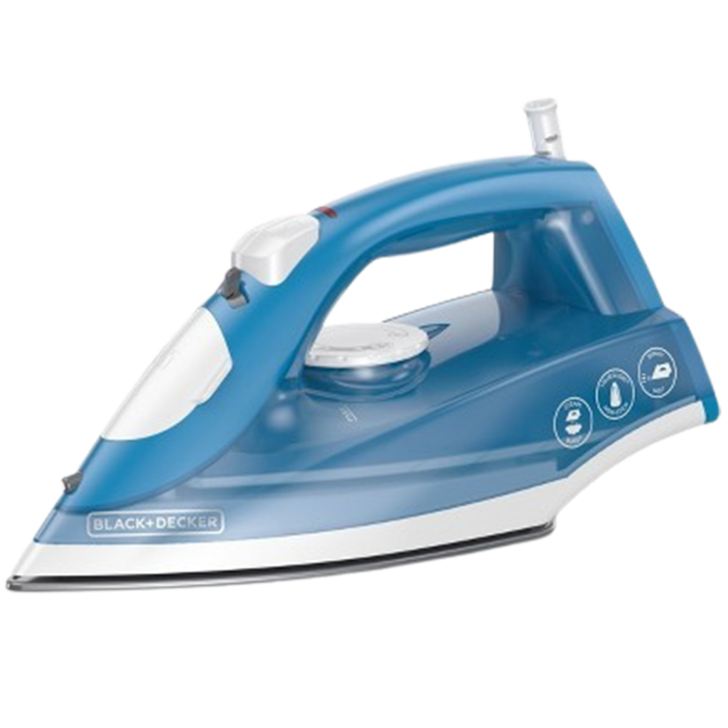 Black+Decker Classic Steam Iron, ideal for quilting, featuring advanced steam technology for crisp results.