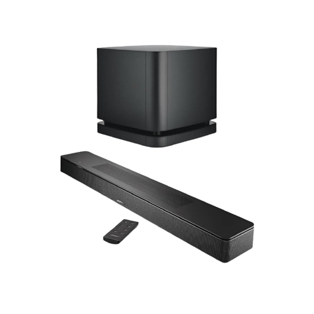 The Bose Smart Soundbar 600, recognized for its sleek design, delivering exceptional audio clarity and depth, making it one of the best compact soundbars available.