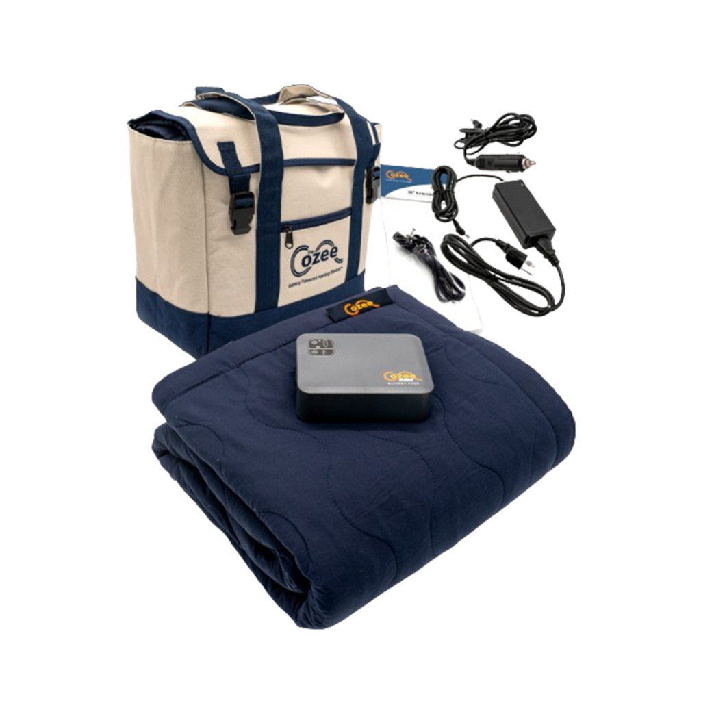 The Cozee Heated Blanket, with its convenient battery power and plush fabric, offers cordless warmth and relaxation, ranking as a top choice among the best cordless electric blankets.