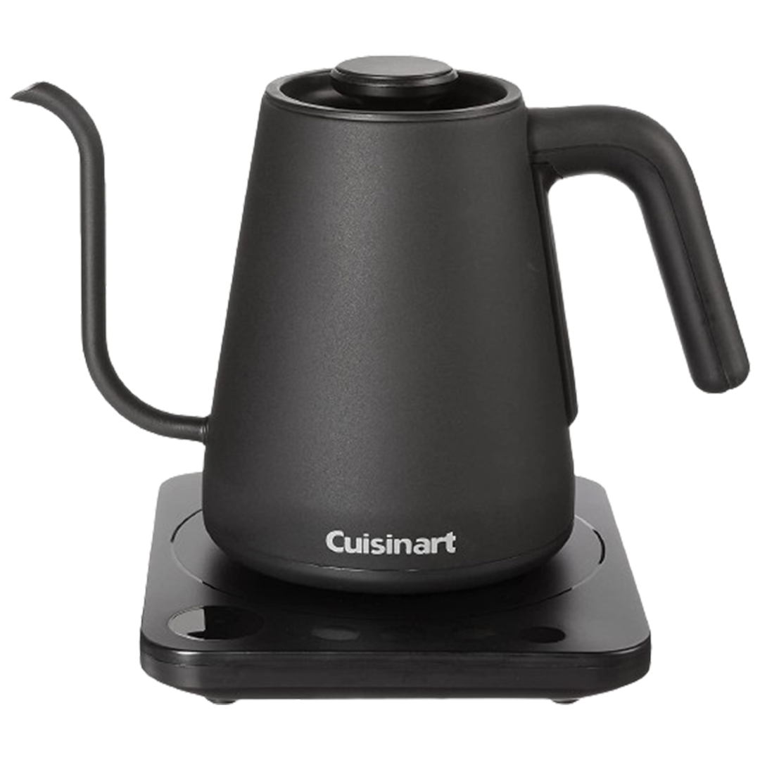 The best kettle for precision tea brewing, the Cuisinart Digital Gooseneck Kettle offers temperature control and a sleek design, perfect for the modern tea enthusiast.