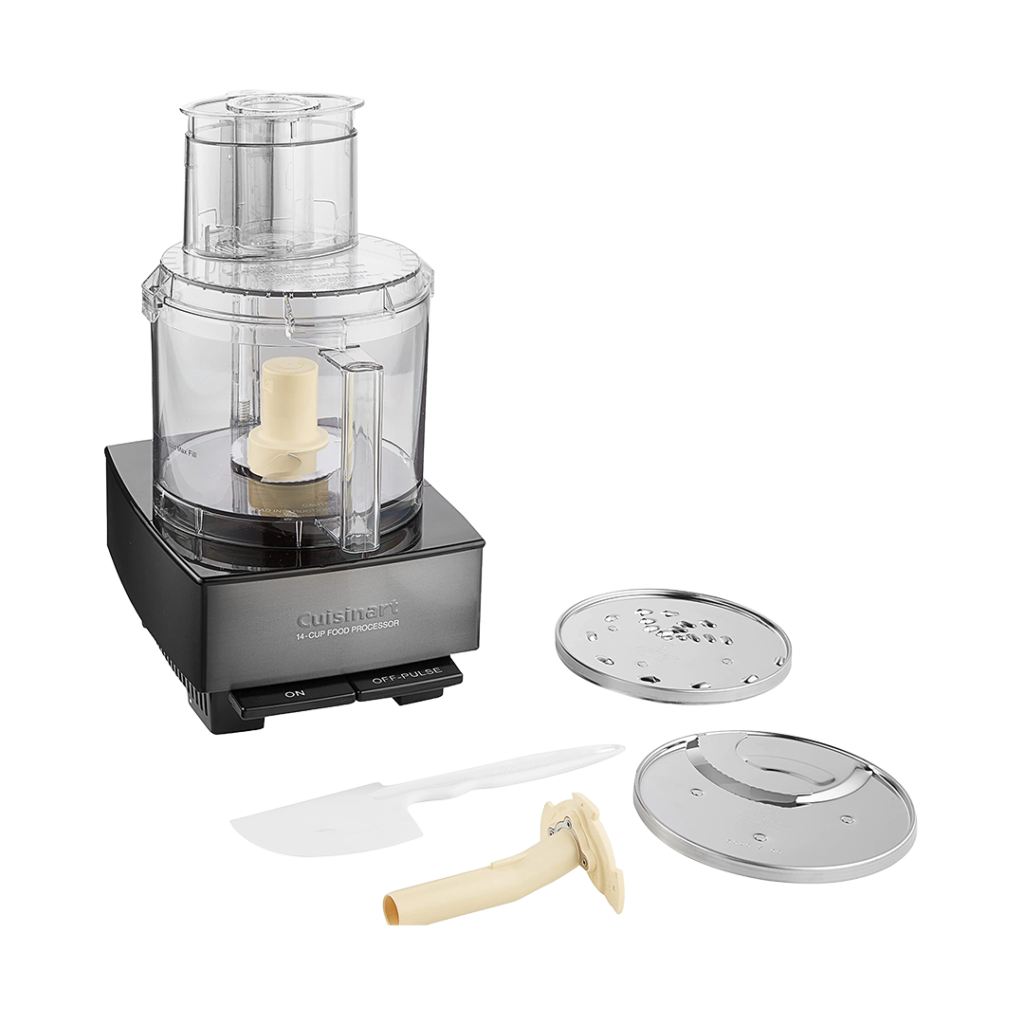 The Cuisinart 14-Cup Food Processor is versatile for any kitchen, ideal for preparing ingredients to make the best salsa.