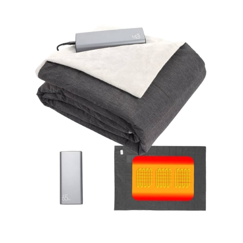 Experience the lavish comfort of the Dalos Heated Blanket, a luxurious addition to the best cordless electric blanket range, perfect for cozy evenings indoors or outdoors.