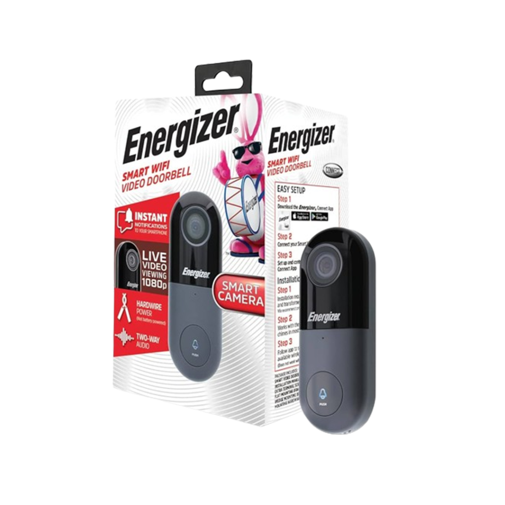 Keep your home safe with the Energizer Connect Smart WiFi Video Doorbell, your best choice for a smart doorbell without subscription hassles.