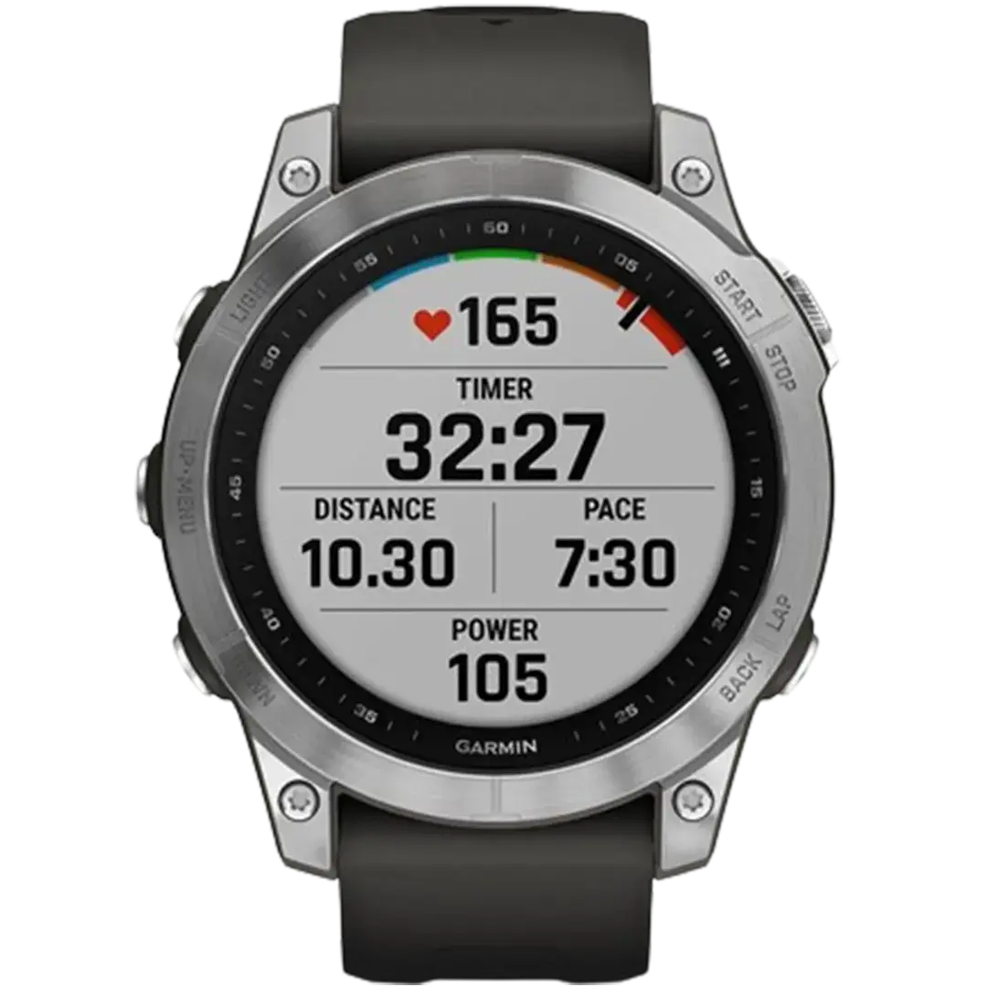 Elevate your trail running with the Garmin Fenix 7, the best GPS watch that offers advanced tracking, navigation, and a design built to endure the elements.