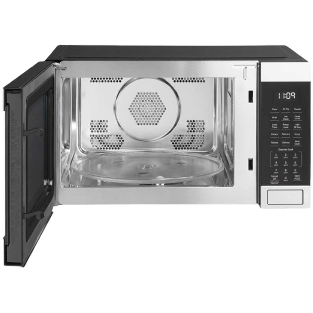 This GE 1.0-cu ft Microwave Oven with a stainless steel finish offers a best microwave and oven combination for modern kitchens.
