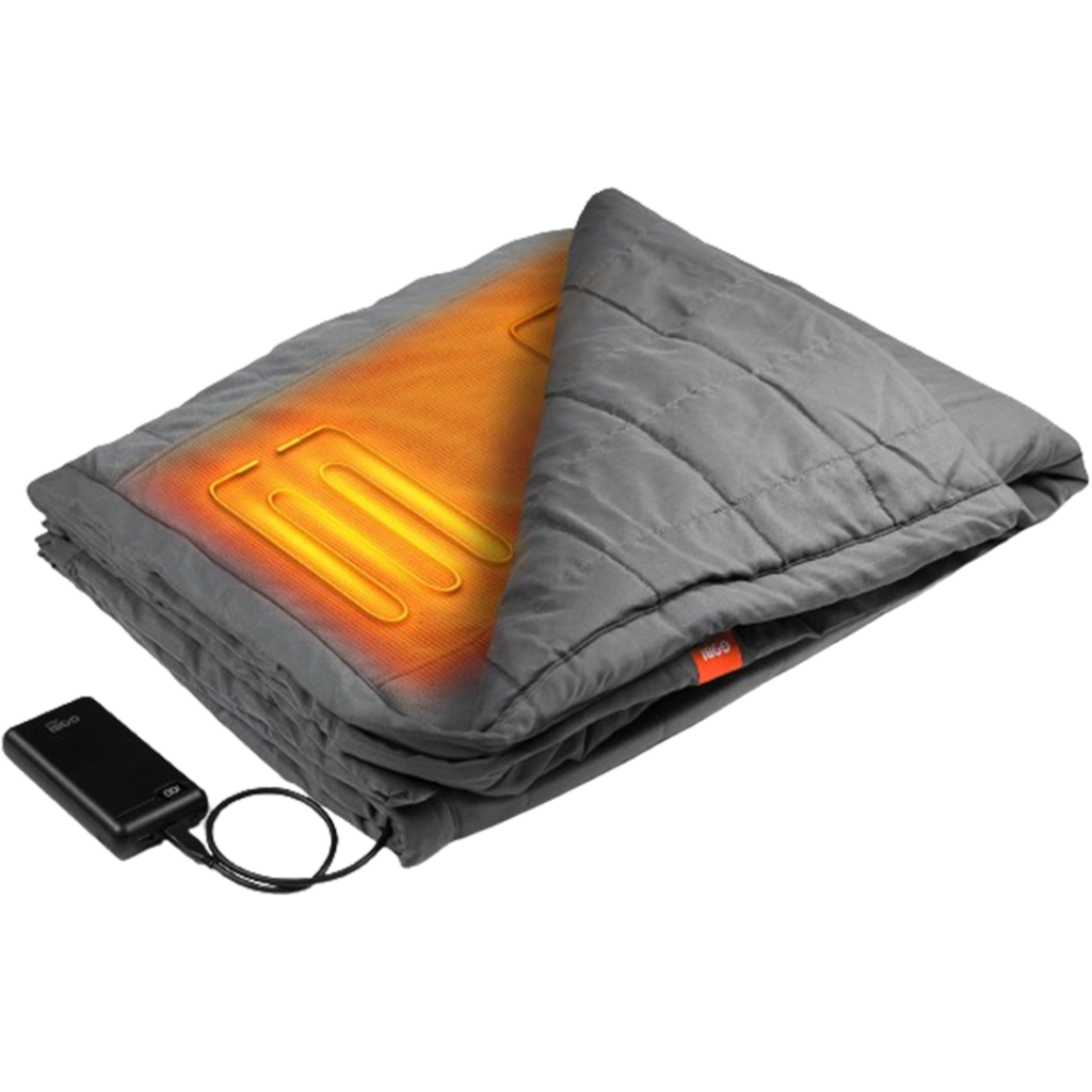 The Gobi Heat Zen Heated Blanket, featuring efficient battery operation and soft material, provides portable heat as a part of the best cordless electric blanket lineup.