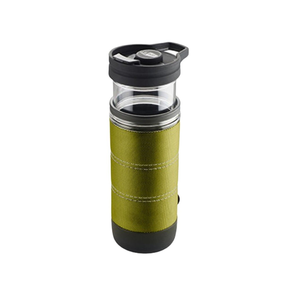 GSI Outdoors JavaPress, a top-rated best backpacking coffee maker that ensures a smooth cup with its fine mesh filter.