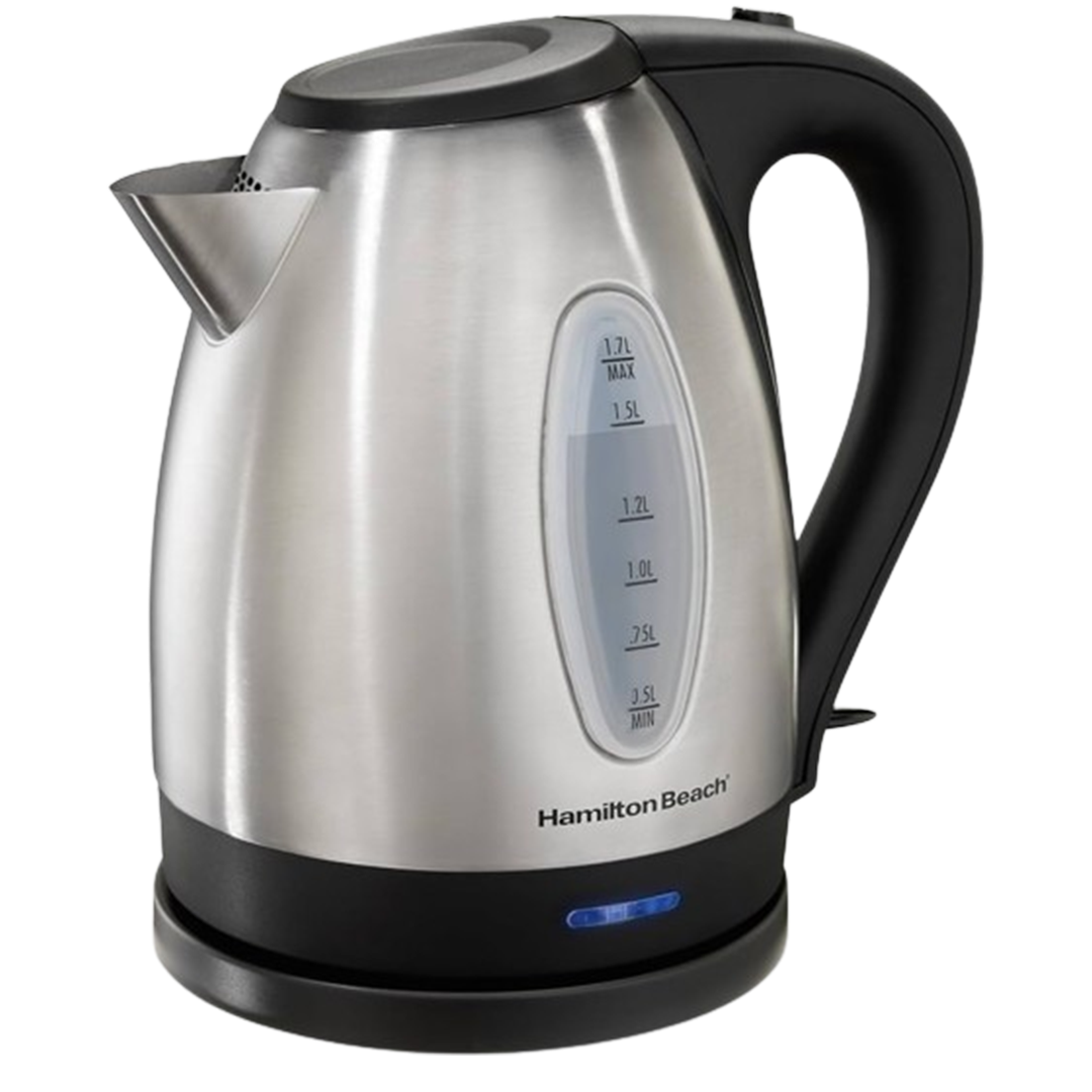 As one of the best kettles for electric tea brewing, the Hamilton Beach 40880 provides quick heating with its efficient design and temperature control, ensuring a perfect brew.