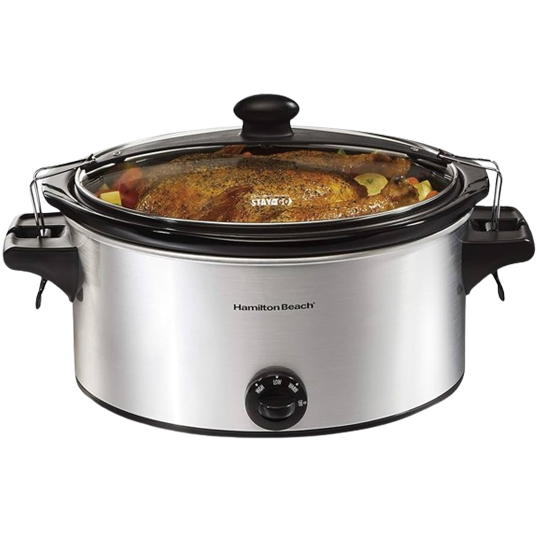 Hamilton Beach's 10-quart 'Set 'n Forget' slow cooker combines convenience and quality, making it a top contender for the best quart slow cooker.