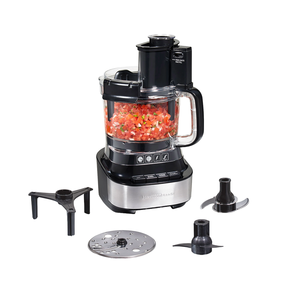 The Hamilton Beach Stack & Snap Food Processor's innovative design simplifies salsa making with its easy assembly and powerful performance.