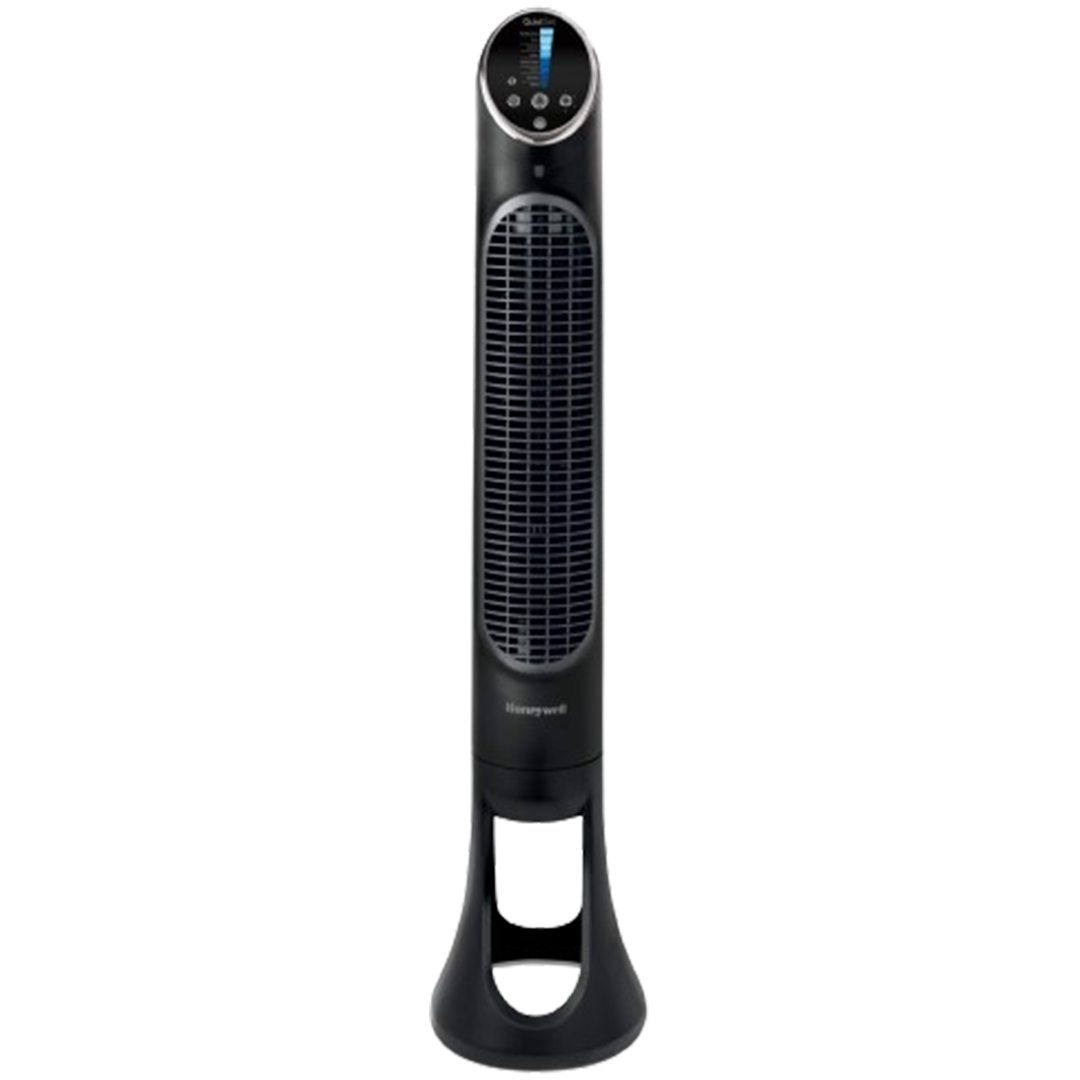 The Honeywell QuietSet Tower Fan, acclaimed as the best smart tower fan, provides quiet operation and whole-room cooling.