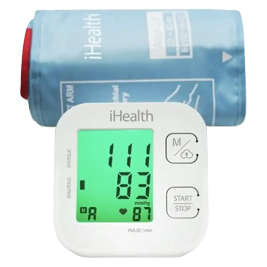 The iHealth Track Smart blood pressure monitor is presented as a highly acclaimed home device, integrating smart technology for enhanced health tracking.
