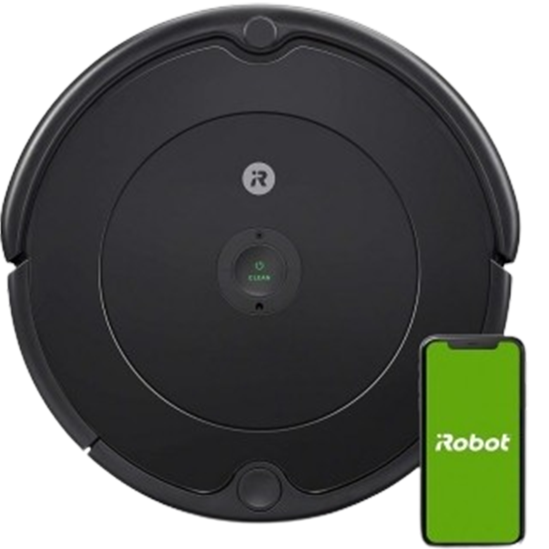 A close-up of the iRobot Roomba 692 robot vacuum, focusing on its user-friendly interface, known for its smart mapping capabilities at an affordable price.