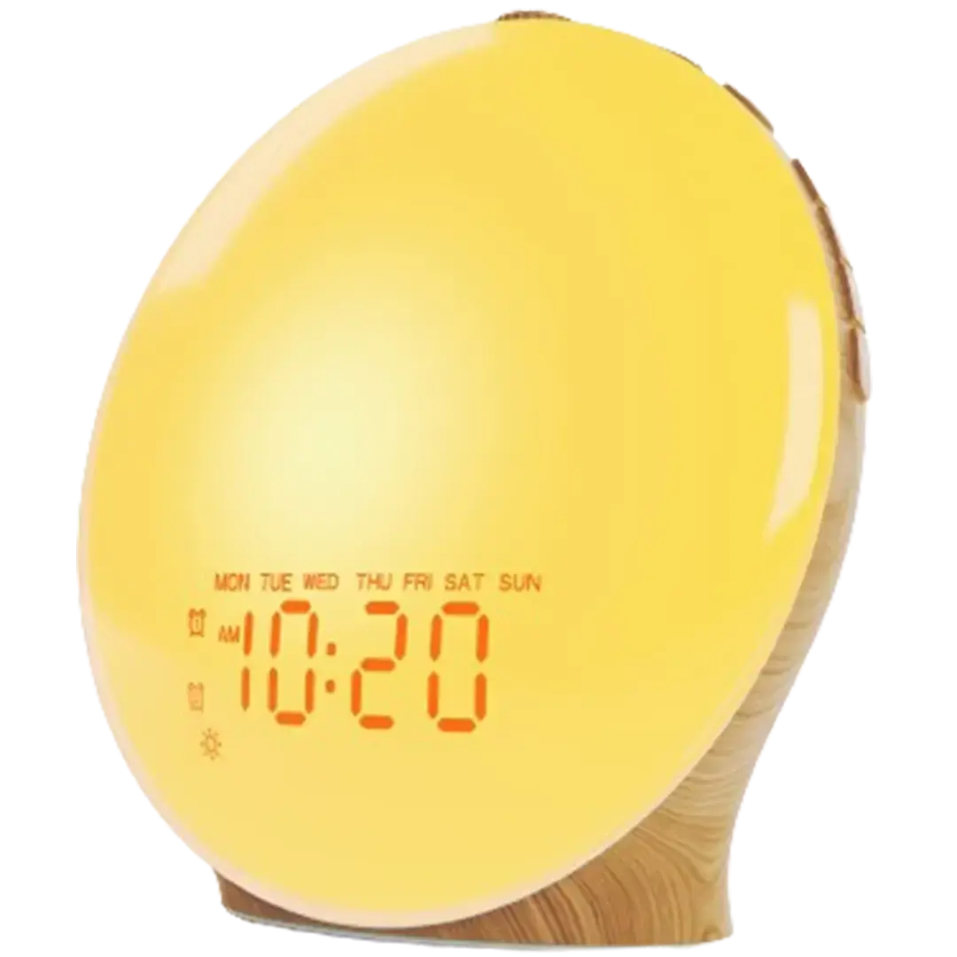 Wake up naturally with the JALL Wake Up Light with Clock, the best sunrise alarm clock that gradually brightens to simulate a serene morning dawn.
