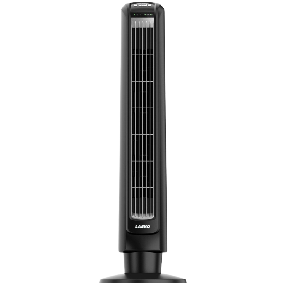 Lasko's Oscillating Tower Fan, among the best smart tower fans, delivers versatile airflow options with user-friendly controls.