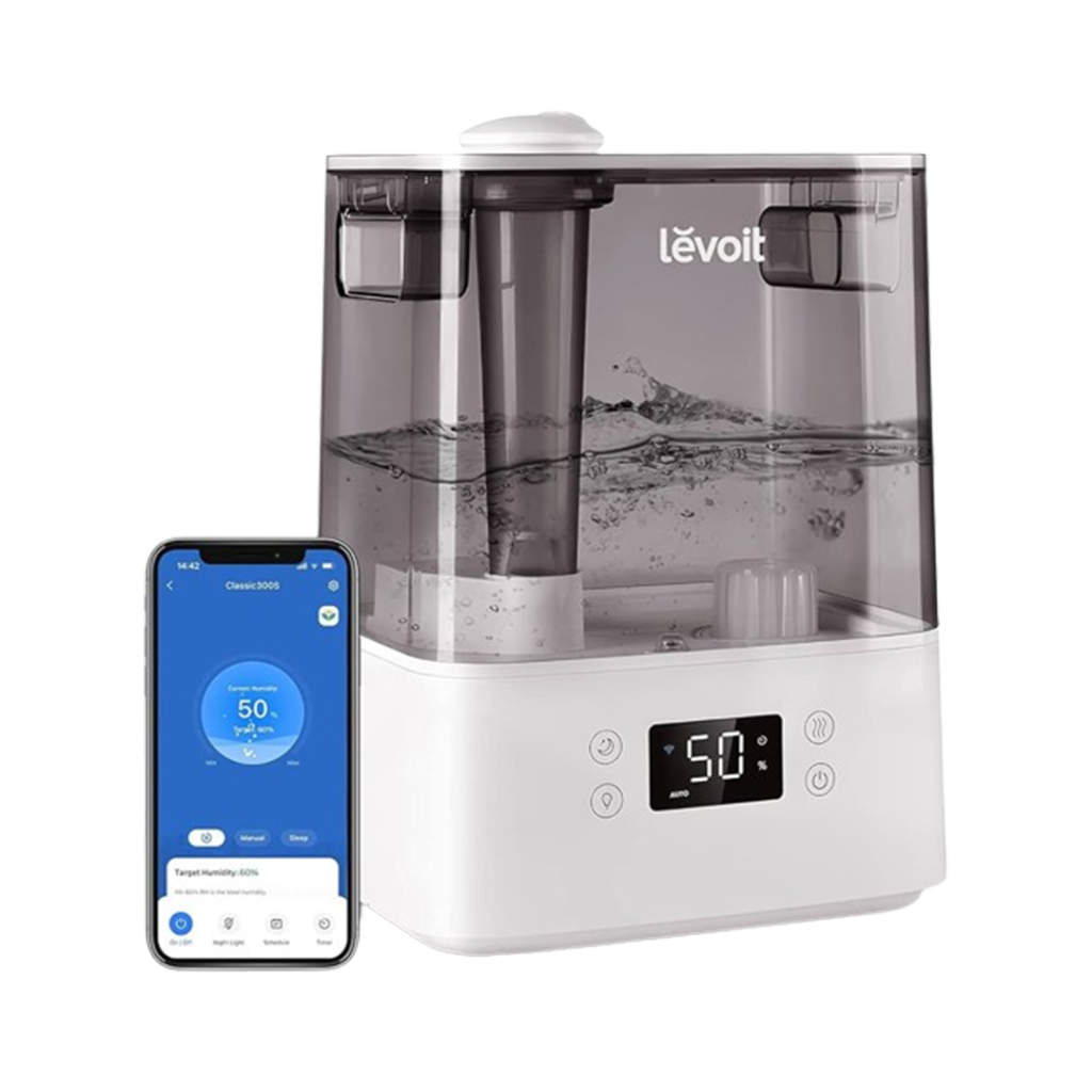The Levoit Humidifier, as the best humidifier for dogs, provides a premium air quality experience with its advanced humidification technology.