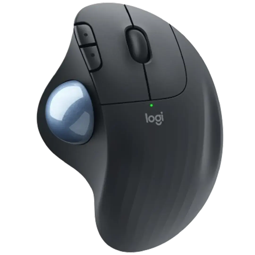 Featured in classic black, the Logitech Ergo M575 wireless trackball mouse combines ergonomic design with functional excellence, making it a top pick for professionals seeking the best Logitech mouse for work that delivers both comfort and control.