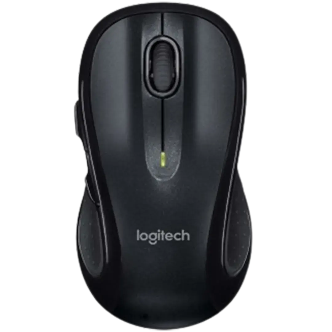 The Logitech M510 wireless mouse in sophisticated black is known for its durable design and reliable performance. It’s frequently listed as the best Logitech mouse for work, thanks to its ergonomic shape and convenient controls that cater to extended work sessions.