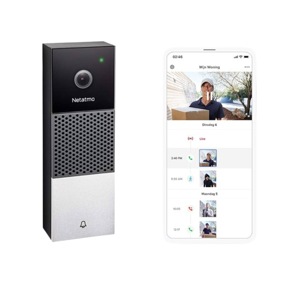 The Netatmo Smart Video Doorbell ranks as the best smart doorbell without subscription, with its sleek design and robust features for smart and secure home entry.
