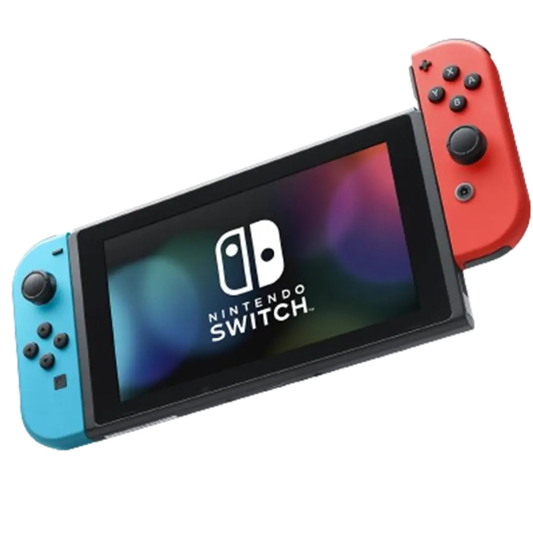 Another view of the Nintendo Switch, showcasing the handheld mode, a contender for the best gaming console for beginners with its accessible and family-friendly games.