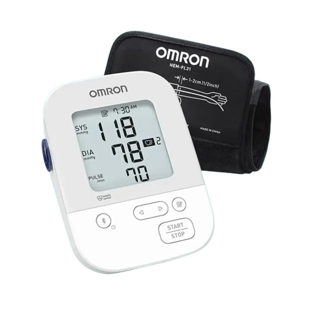 The Omron Silver blood pressure monitor is portrayed as a top-rated health device for home, appreciated for its simplicity and accurate performance.
