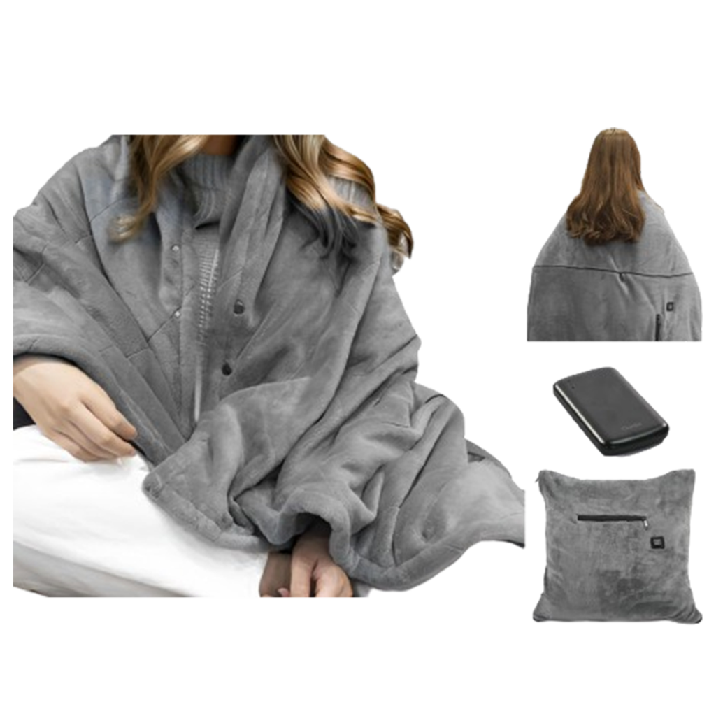 The Ourea Heated Blanket is designed to provide innovative warmth and comfort, easily wearable, marking its place as a top cordless electric blanket.