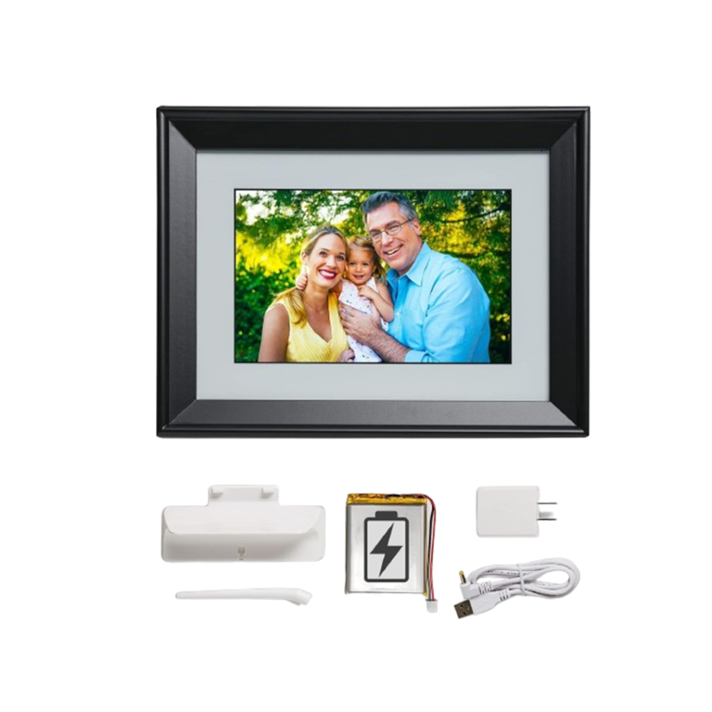 The Simply Smart Home 10” WiFi Digital Photo Frame, the best battery powered digital photo frame to keep your loved ones in sight and in mind.