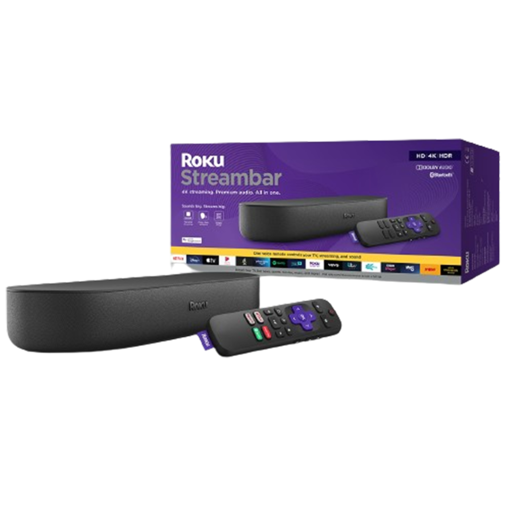 The Roku Streambar stands out with its integrated streaming capabilities and high-quality sound production, marking its place as one of the best compact soundbars for smart TVs.